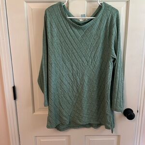 Seafoam green sweater / Anthropologie / 2x